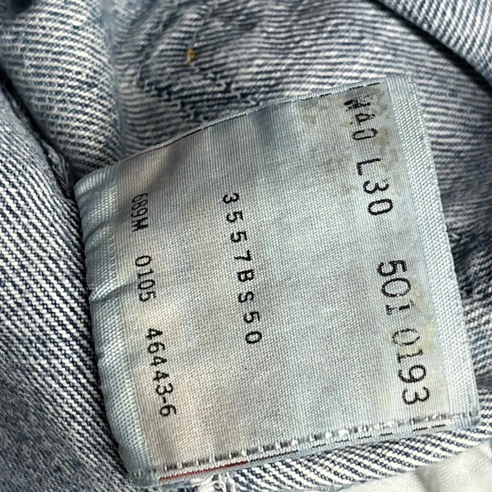 Vintage Levis men jeans 501 XX Blue denim 40x30 (fit 38x31) Med wash straightleg